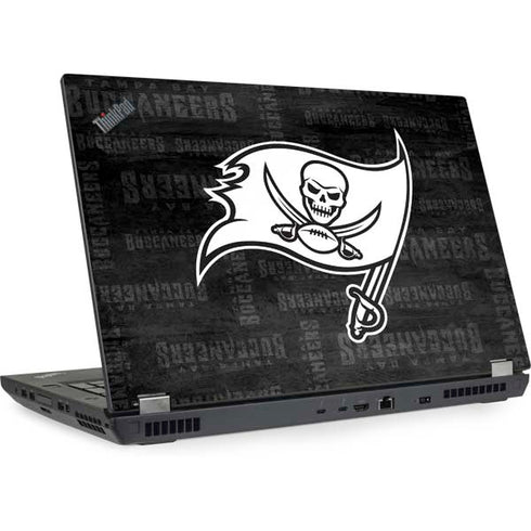 NFL Tampa Bay Buccaneers Black & White Lenovo ThinkPad Skin