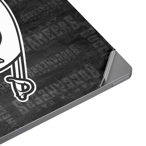 NFL Tampa Bay Buccaneers Black & White Universal Laptop 15in (12.2 x 8.8in) Skin