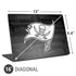NFL Tampa Bay Buccaneers Black & White Universal Laptop 16in (13 x 9.4in) Skin