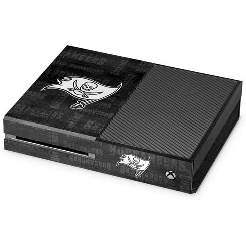 NFL Tampa Bay Buccaneers Black & White Xbox One Console Skin