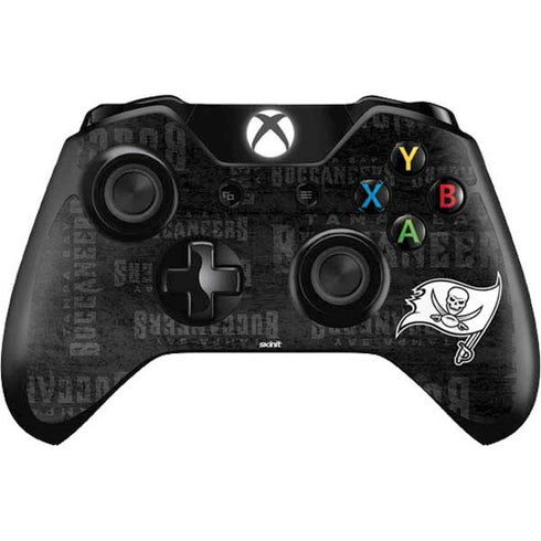 NFL Tampa Bay Buccaneers Black & White Xbox One Controller Skin