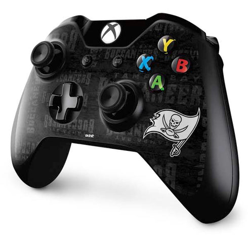 NFL Tampa Bay Buccaneers Black & White Xbox One Controller Skin