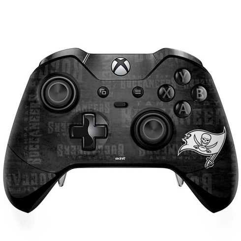 NFL Tampa Bay Buccaneers Black & White Xbox One Elite Controller Skin