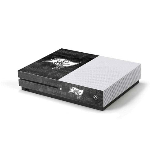 NFL Tampa Bay Buccaneers Black & White Xbox One S Console Skin