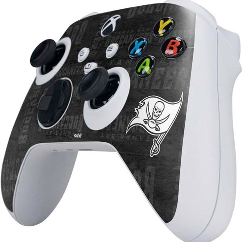 NFL Tampa Bay Buccaneers Black & White Xbox Series S Controller Skin