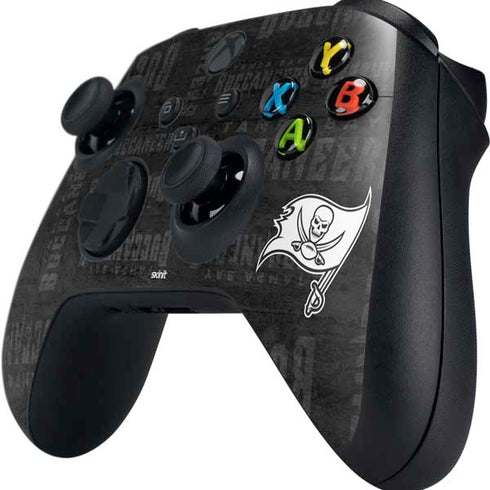 NFL Tampa Bay Buccaneers Black & White Xbox Series X Controller Skin