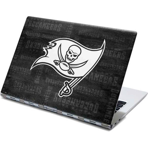 NFL Tampa Bay Buccaneers Black & White Yoga 910 2-in-1 14in Touch-Screen Skin