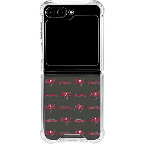 NFL Tampa Bay Buccaneers Blitz Series Galaxy Z Flip5 5G Clear Case