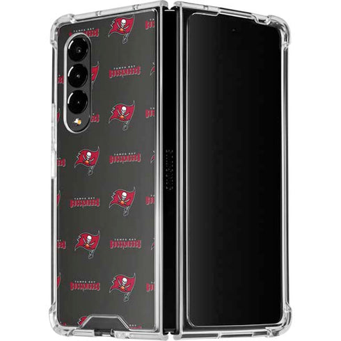 NFL Tampa Bay Buccaneers Blitz Series Galaxy Z Fold4 5G Clear Case