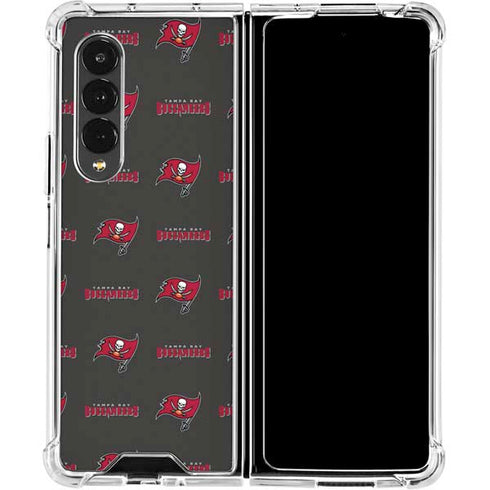 NFL Tampa Bay Buccaneers Blitz Series Galaxy Z Fold4 5G Clear Case