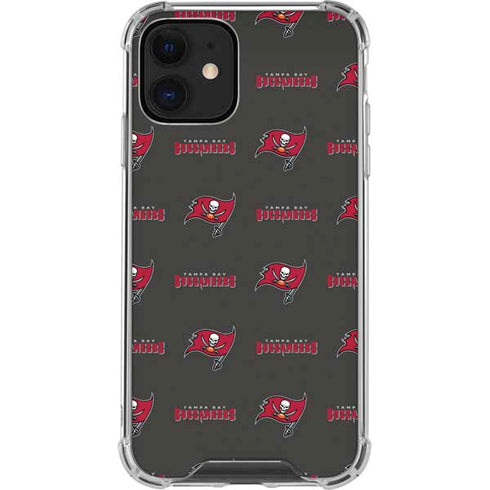 NFL Tampa Bay Buccaneers Blitz Series iPhone 12 Mini Clear Case