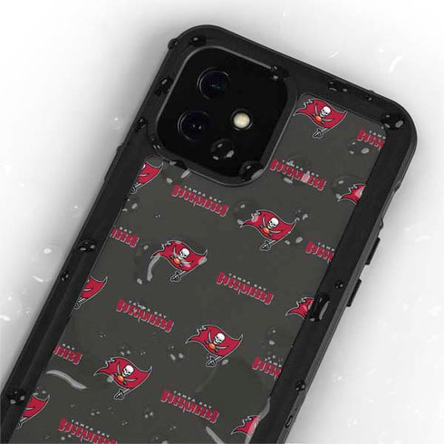 NFL Tampa Bay Buccaneers Blitz Series iPhone 12 Mini Waterproof Case