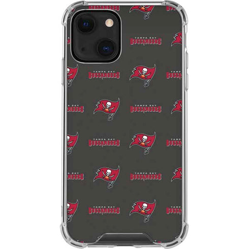 NFL Tampa Bay Buccaneers Blitz Series iPhone 13 Mini Clear Case