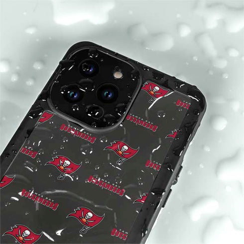 NFL Tampa Bay Buccaneers Blitz Series iPhone 14 Pro Max Waterproof Case