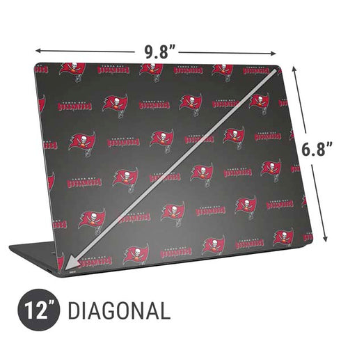 NFL Tampa Bay Buccaneers Blitz Series Universal Laptop 12in (9.8 x 6.8in) Skin
