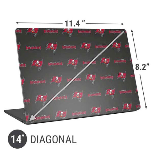 NFL Tampa Bay Buccaneers Blitz Series Universal Laptop 14in (11.4 x 8.2in) Skin