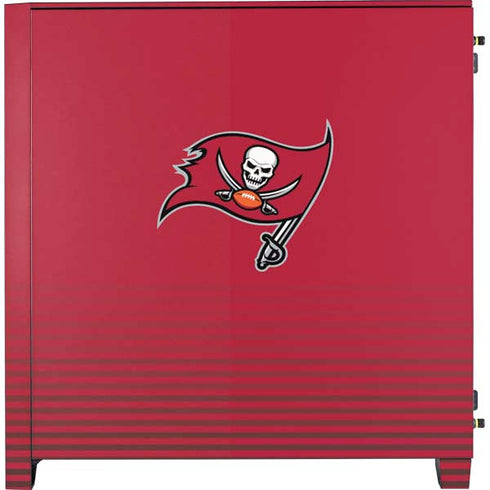 NFL Tampa Bay Buccaneers Breakaway Corsair 4000D Tempered Glass Mid-Tower ATX Case Skin