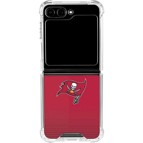 NFL Tampa Bay Buccaneers Breakaway Galaxy Z Flip5 5G Clear Case