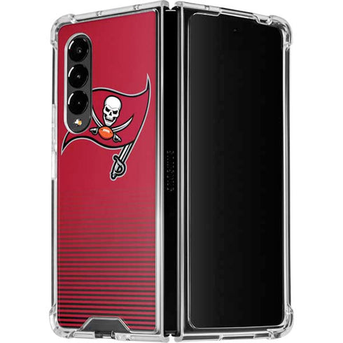 NFL Tampa Bay Buccaneers Breakaway Galaxy Z Fold4 5G Clear Case