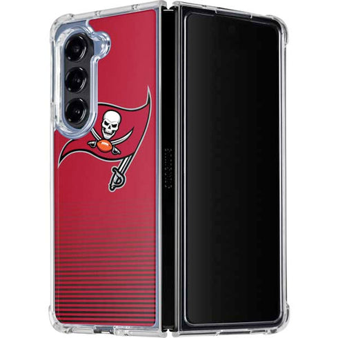 NFL Tampa Bay Buccaneers Breakaway Galaxy Z Fold5 5G Clear Case