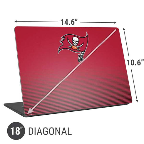 NFL Tampa Bay Buccaneers Breakaway Universal Laptop 18in (14.6 x 10.6in) Skin