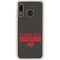 NFL Tampa Bay Buccaneers Brown Performance Series Galaxy A20 Clear Case