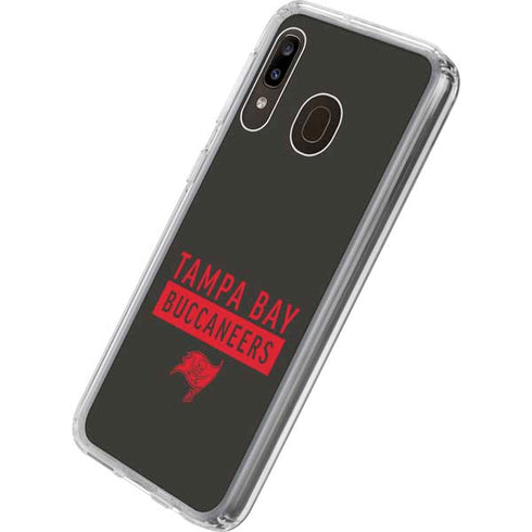 NFL Tampa Bay Buccaneers Brown Performance Series Galaxy A20 Clear Case