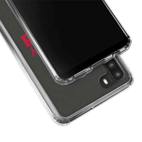 NFL Tampa Bay Buccaneers Brown Performance Series Galaxy A21 Clear Case