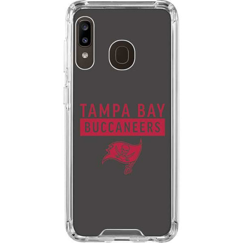NFL Tampa Bay Buccaneers Brown Performance Series Galaxy A30 Clear Case