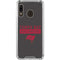 NFL Tampa Bay Buccaneers Brown Performance Series Galaxy A30 Clear Case