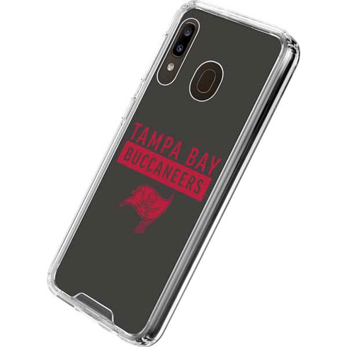 NFL Tampa Bay Buccaneers Brown Performance Series Galaxy A30 Clear Case