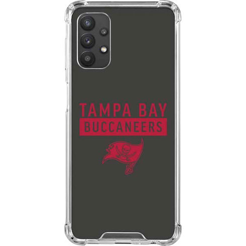 NFL Tampa Bay Buccaneers Brown Performance Series Galaxy A32 5G Clear Case