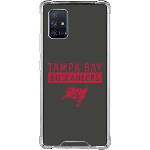 NFL Tampa Bay Buccaneers Brown Performance Series Galaxy A71 5G Clear Case