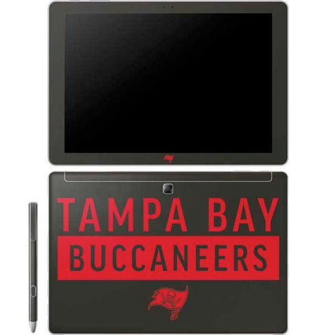NFL Tampa Bay Buccaneers Brown Performance Series Galaxy Book 12in Skin