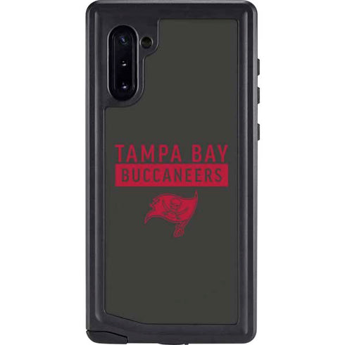 NFL Tampa Bay Buccaneers Brown Performance Series Galaxy Note 10 Waterproof Case