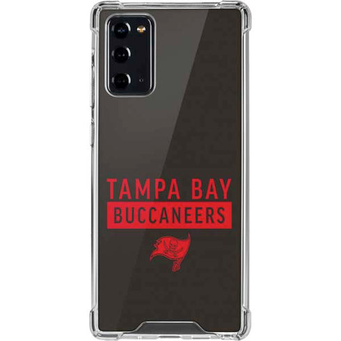 NFL Tampa Bay Buccaneers Brown Performance Series Galaxy Note20 5G Clear Case