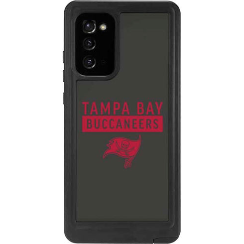 NFL Tampa Bay Buccaneers Brown Performance Series Galaxy Note20 5G Waterproof Case