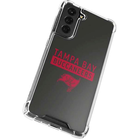 NFL Tampa Bay Buccaneers Brown Performance Series Galaxy S21 FE Clear Case