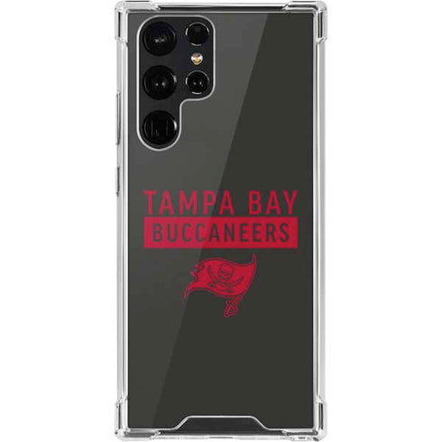 NFL Tampa Bay Buccaneers Brown Performance Series Galaxy S22 Ultra Clear Case