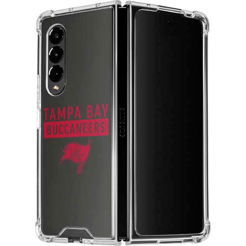 NFL Tampa Bay Buccaneers Brown Performance Series Galaxy Z Fold4 5G Clear Case