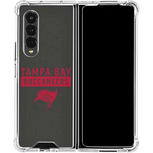 NFL Tampa Bay Buccaneers Brown Performance Series Galaxy Z Fold4 5G Clear Case