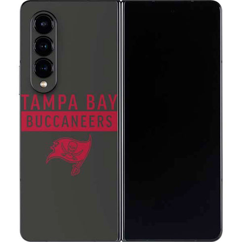 NFL Tampa Bay Buccaneers Brown Performance Series Galaxy Z Fold4 5G Skin