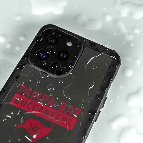 NFL Tampa Bay Buccaneers Brown Performance Series iPhone 14 Pro Max Waterproof Case