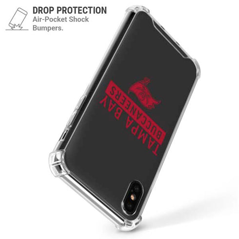 NFL Tampa Bay Buccaneers Brown Performance Series iPhone XS Max Clear Case