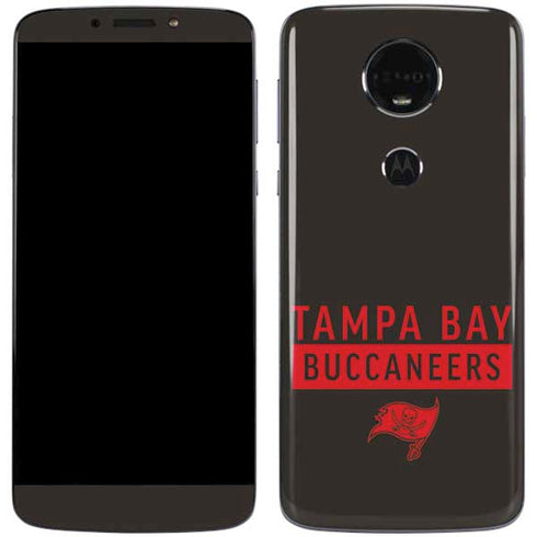 NFL Tampa Bay Buccaneers Brown Performance Series Moto E5 Plus Skin