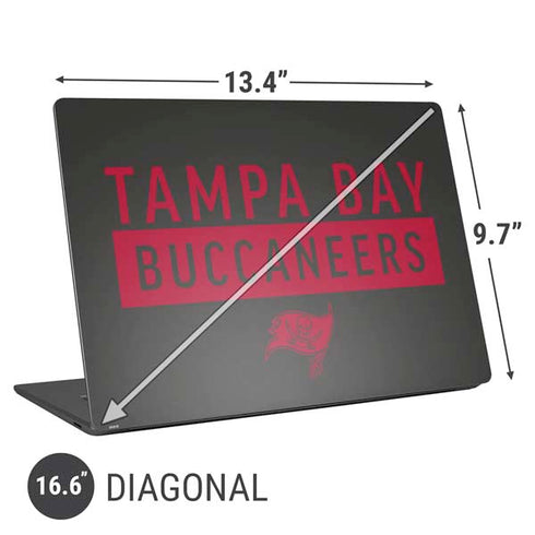 NFL Tampa Bay Buccaneers Brown Performance Series Universal Laptop 16.6in (13.4 x 9.7in) Skin