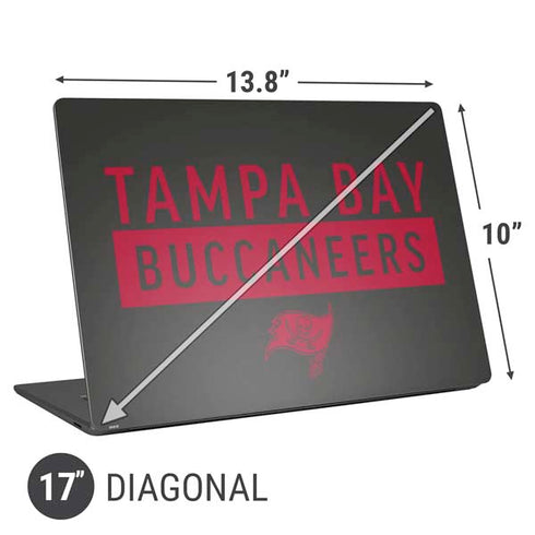 NFL Tampa Bay Buccaneers Brown Performance Series Universal Laptop 17in (13.8 x 10in) Skin