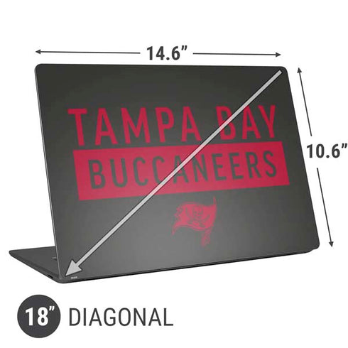 NFL Tampa Bay Buccaneers Brown Performance Series Universal Laptop 18in (14.6 x 10.6in) Skin