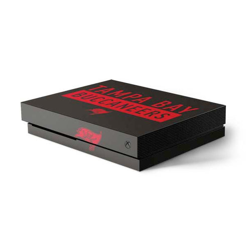 NFL Tampa Bay Buccaneers Brown Performance Series Xbox One X Console Skin
