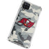 NFL Tampa Bay Buccaneers Camo Galaxy A12 Clear Case